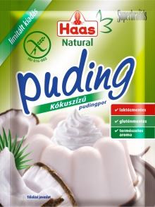 Haas kókusz ízű pudingpor 40 g