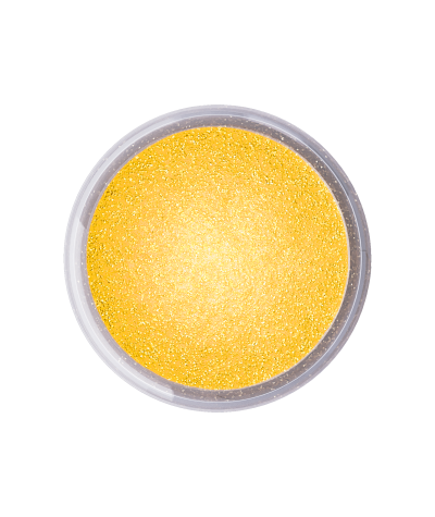Sparkling Yellow Ételdekorációs selyempor Fractal 2g
