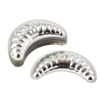 Fém kifli sütőforma 50 db-os 1 cm x 6cm x 9 cm