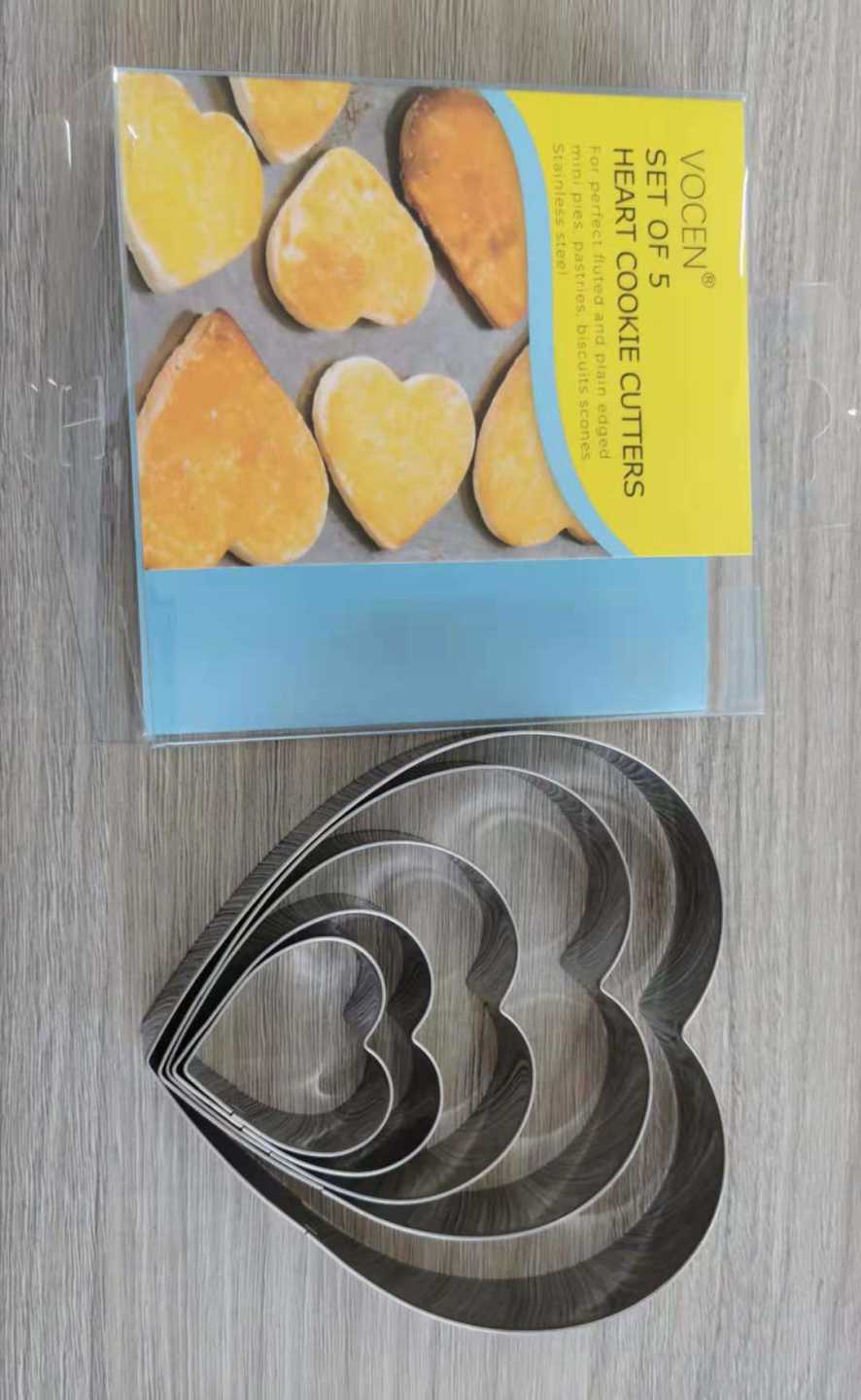 VZ Szív kiszúró fémszett 5 db-os (T05147) VZ Szív kiszúró fémszett 5 db-os (T05147)