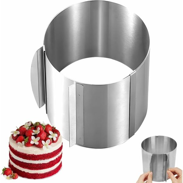 VZ  Tortaforma állítható kerek 20 cm magas Ø16-30 cm