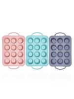 Szilikon merevített muffin forma 12 db (T12029)