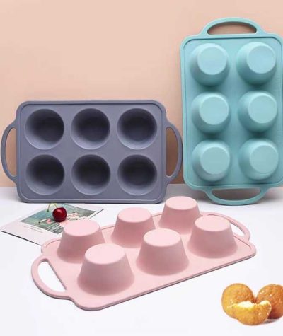 Szilikon merevített muffin forma 6 db (T12024)