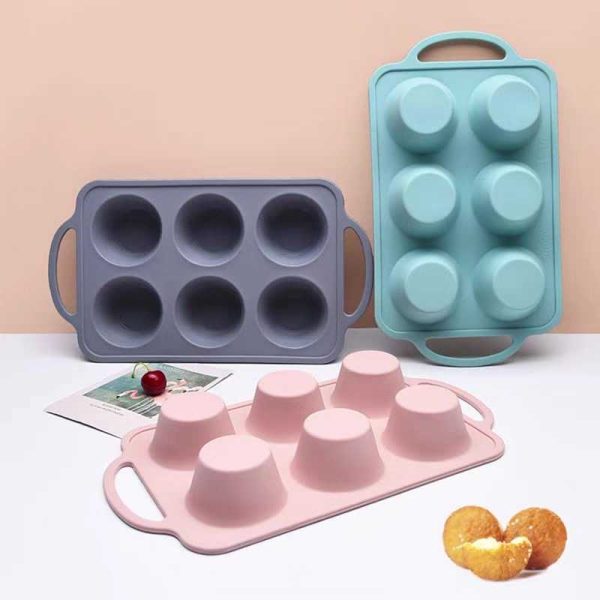 Szilikon merevített muffin forma 6 db (T12024)