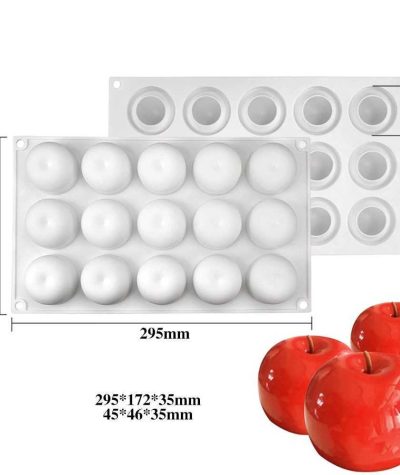 Szilikon realisztikus alma 15 db (T13143)